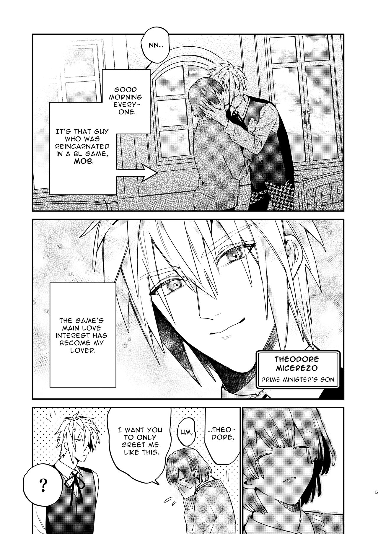Tensei Mob wa BL-gee no Sekai de Hamerare Kouryakusaremashita!? 2 | Sex with the Love Interest! But I'm an NPC! 2 page 5 full