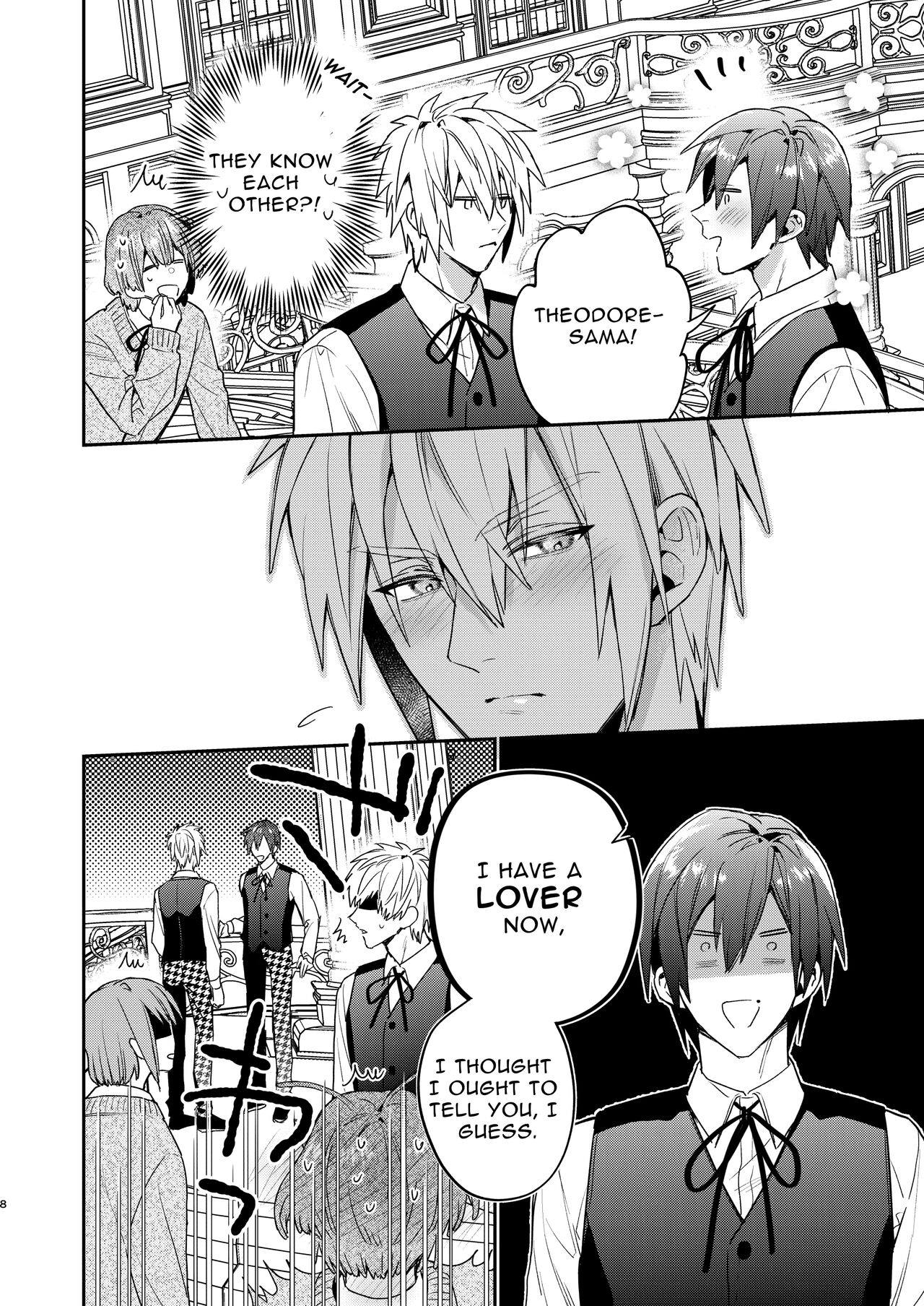 Tensei Mob wa BL-gee no Sekai de Hamerare Kouryakusaremashita!? 2 | Sex with the Love Interest! But I'm an NPC! 2 page 8 full