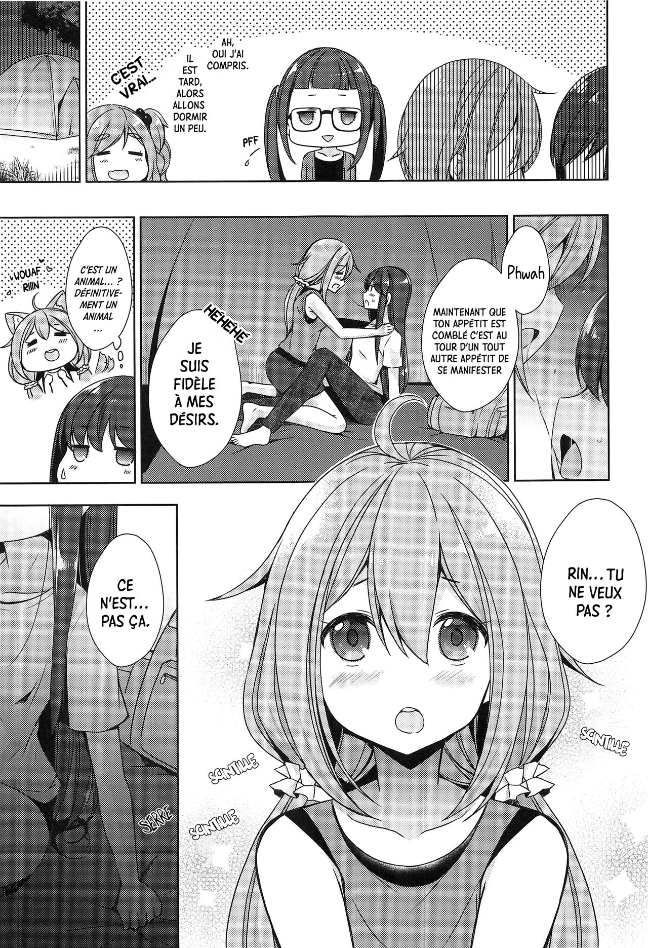 Rin to Nadeshiko ~Camp no Yoru wa Hen~ | Rin et Nadeshiko ~Nuit au Camping~ page 7 full