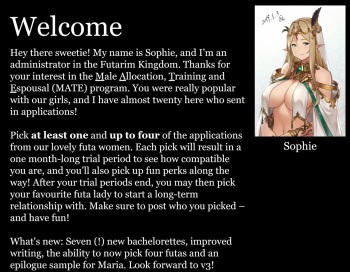 The MATE Program v2 - Pick your Futa! cover