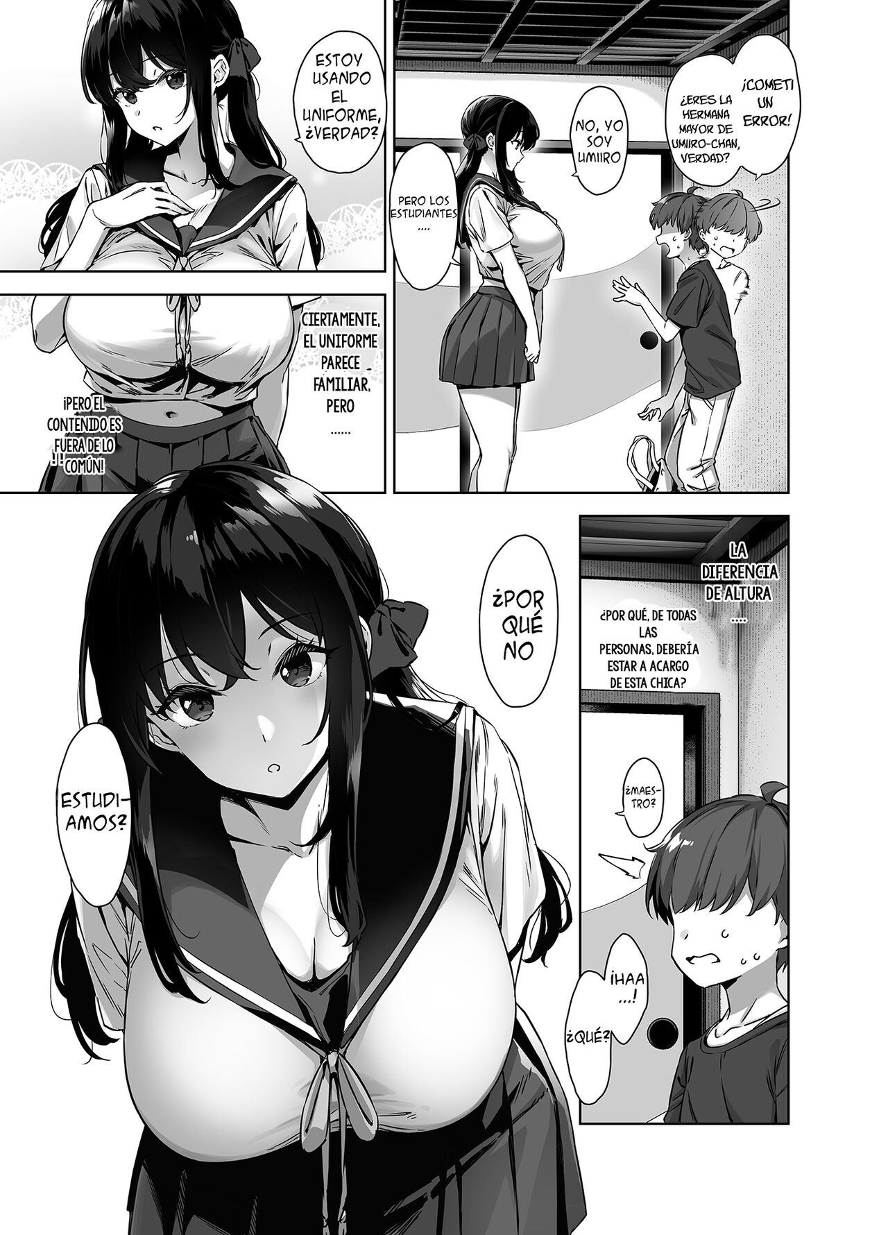 Natsu to Inaka to Yuuwaku shite kuru Dekkai Oshiego | Una Chica Grande que me Tienta con el Verano y el Campo page 7 full