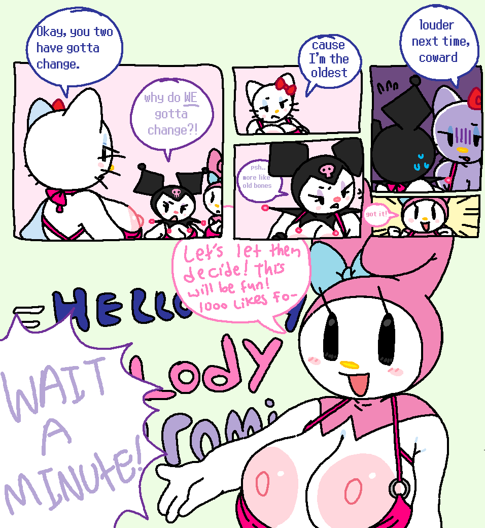 Kitty, Melody &amp; Kurumi's night dress page 8 full