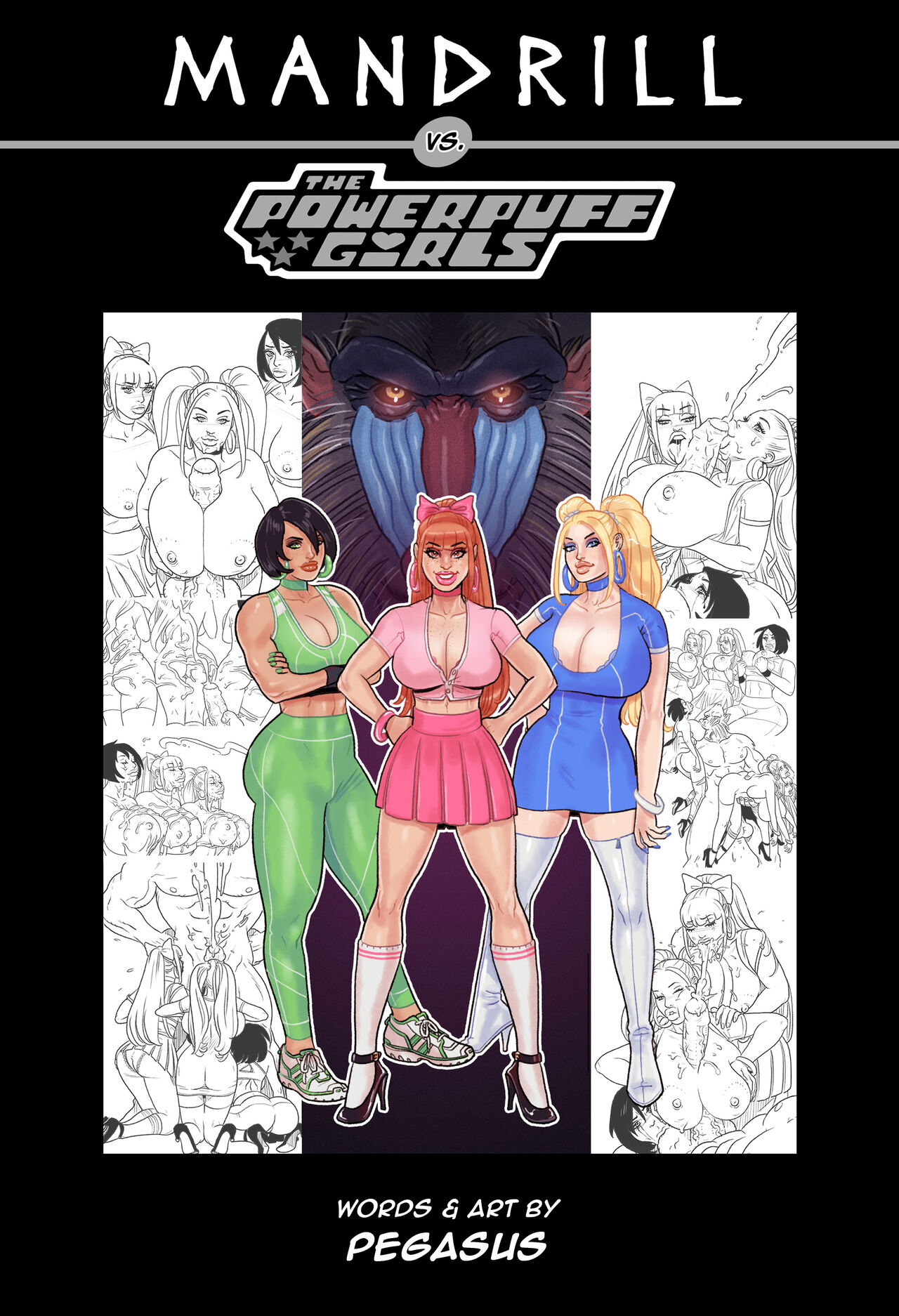 Mandrill vs the Powerpuff Girls page 1 full