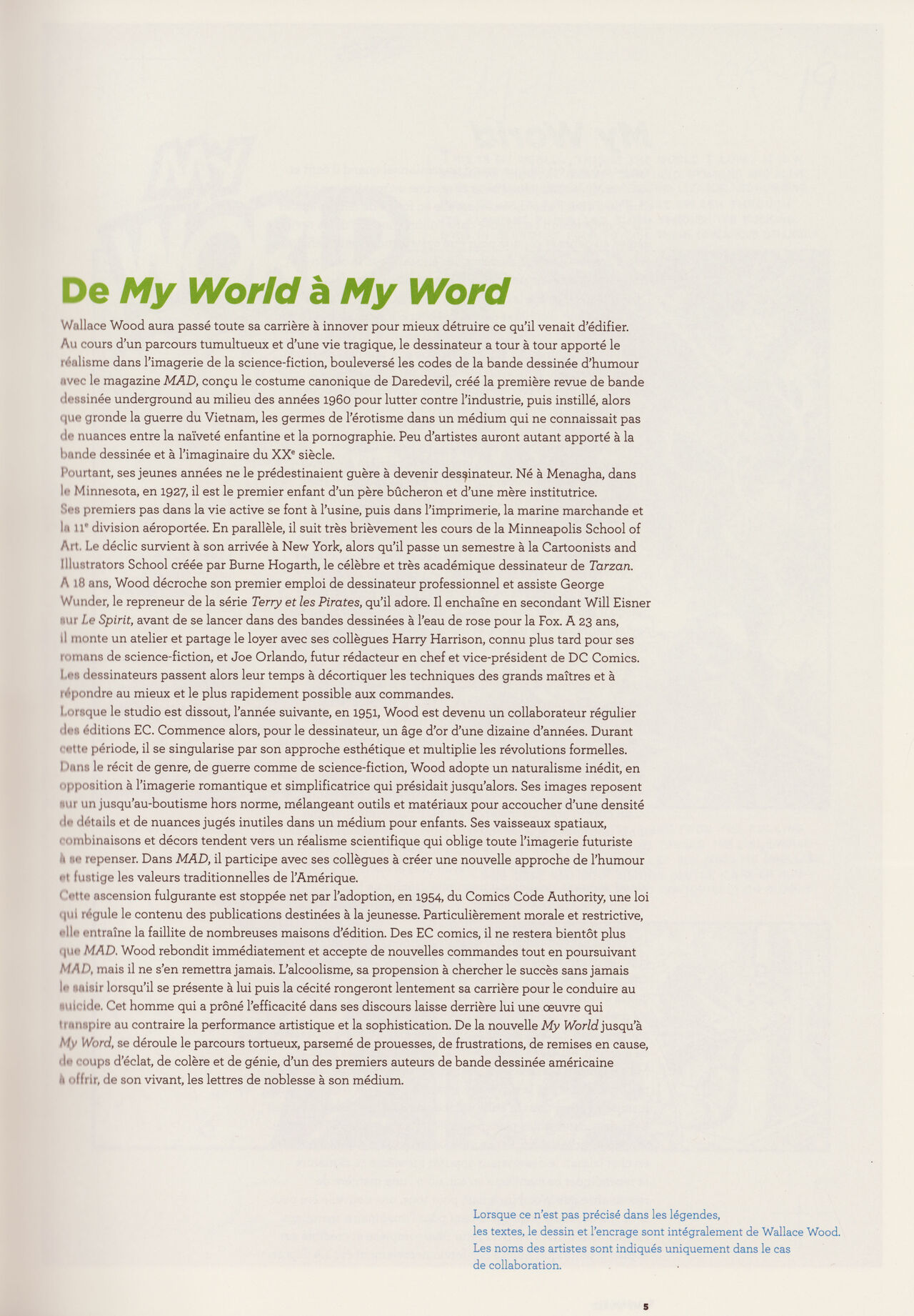 Les Mondes de Wallace Wood page 6 full