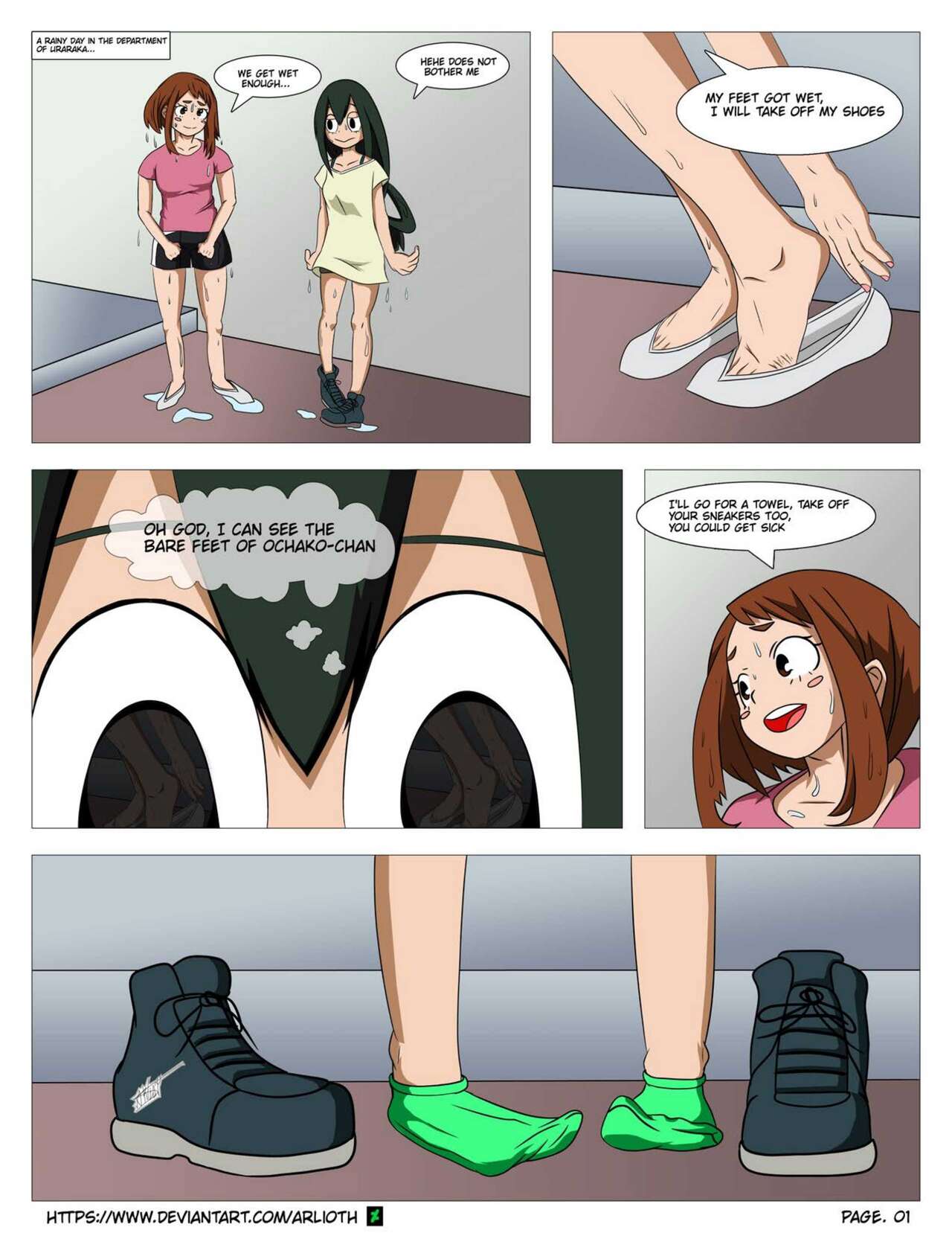 Tsuyu's Secret Foot Fetish page 3 full