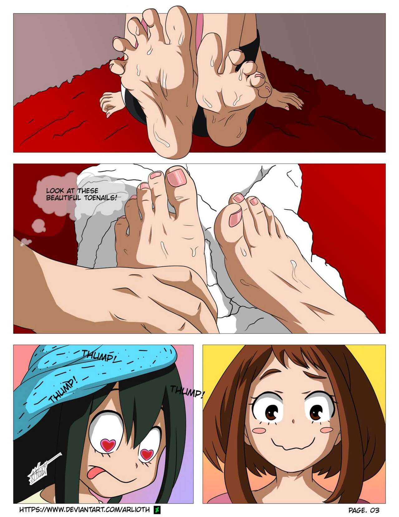 Tsuyu's Secret Foot Fetish page 5 full