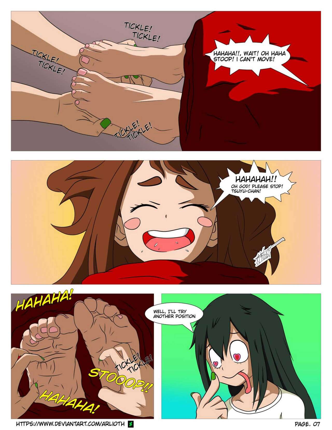 Tsuyu's Secret Foot Fetish page 9 full