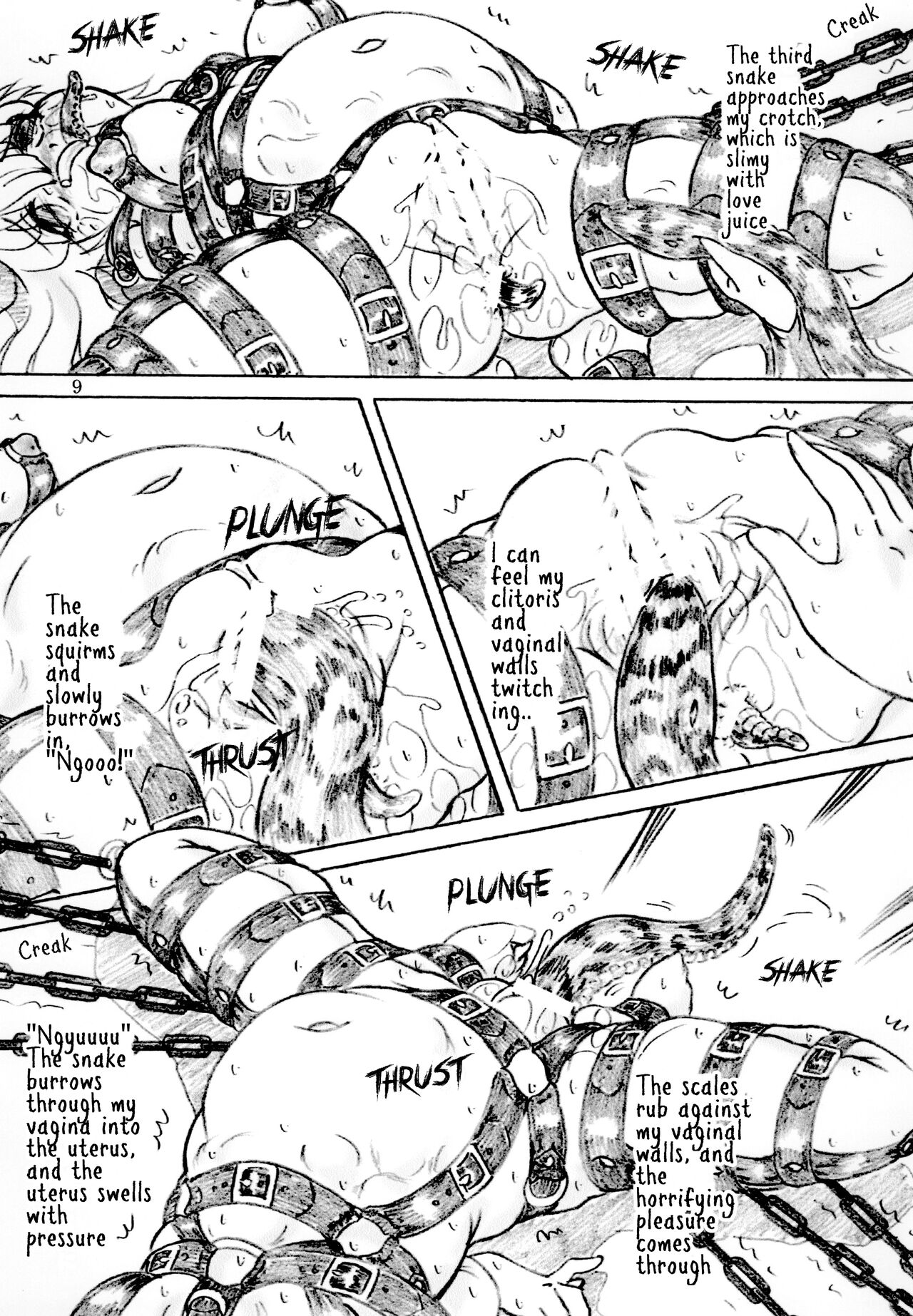 Joshidai nama zenshin kōsoku naizō kakuchō kyōsei zetchō | College girl fully restrained internal organs expanded forced to climax page 9 full
