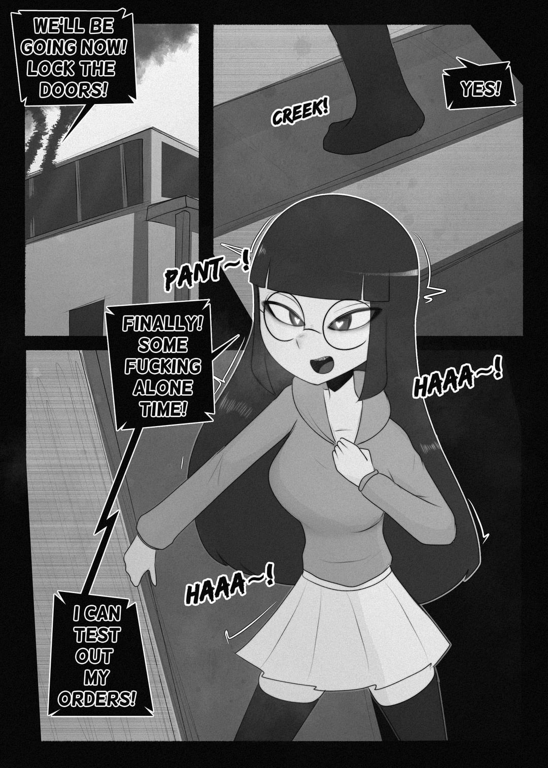 A Nerds sett bondage goes  wrong? page 1 full