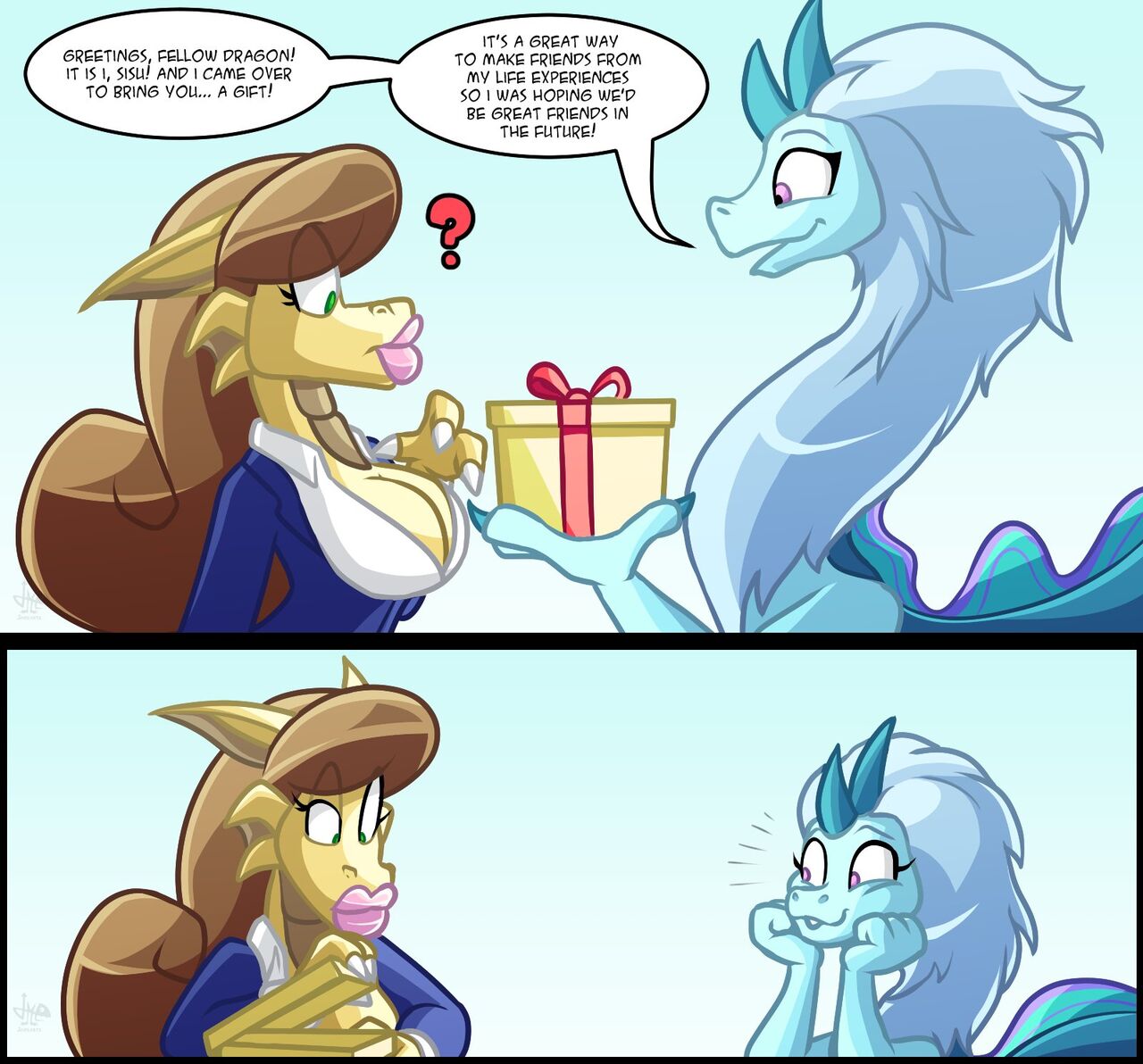 Dragon Besties! page 1 full