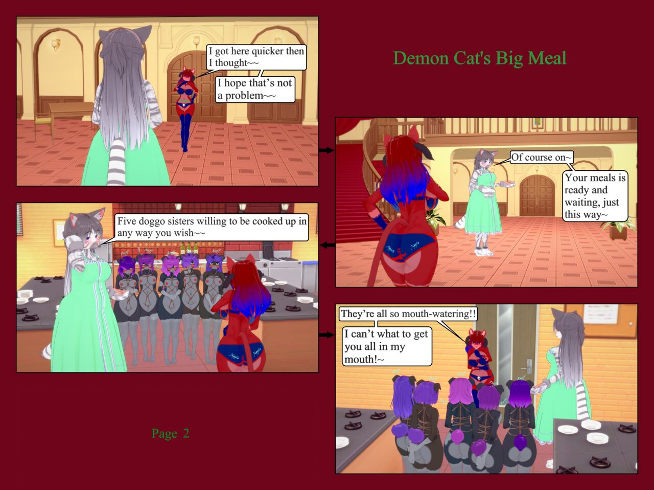 Demon Cat's Big Meal page 2 full