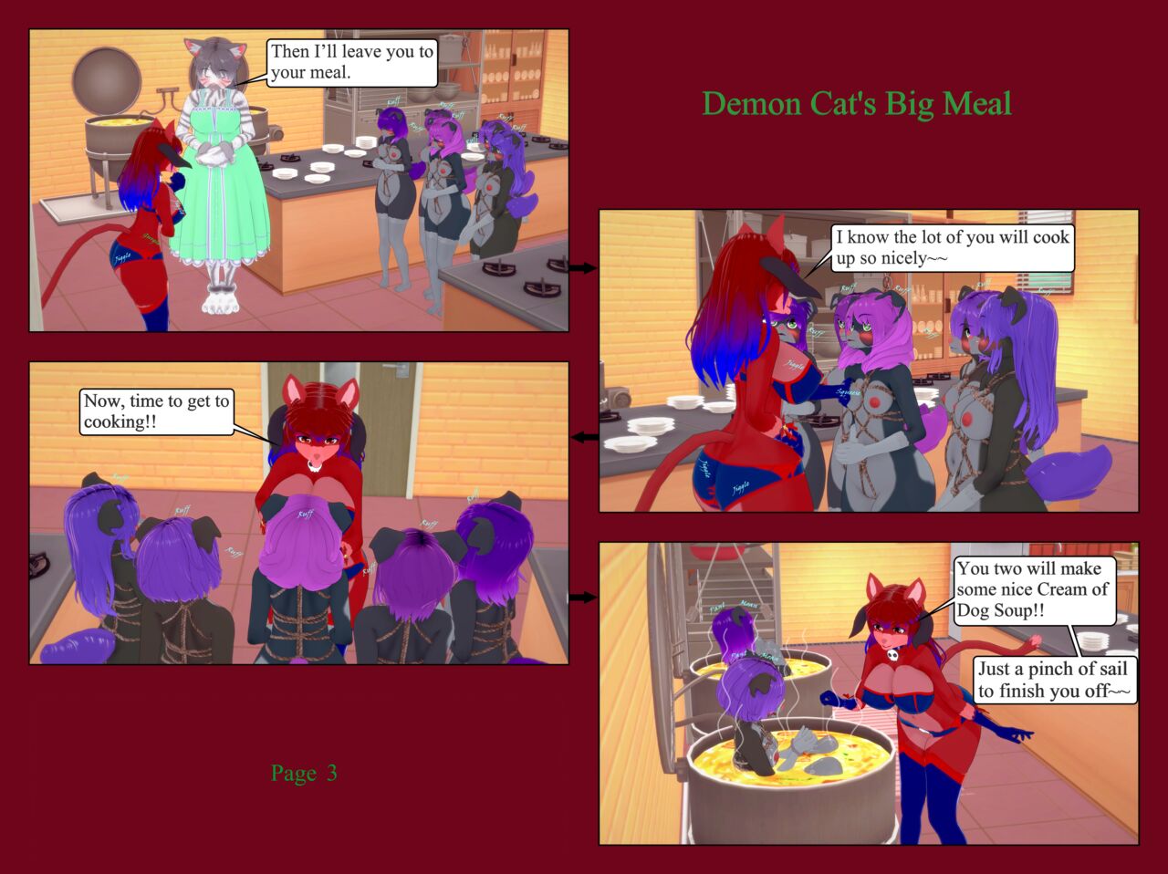 Demon Cat's Big Meal page 3 full