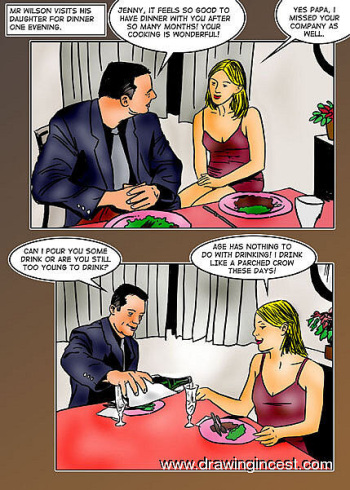 Mr.Wilson visits his daughter for dinner one evening cover
