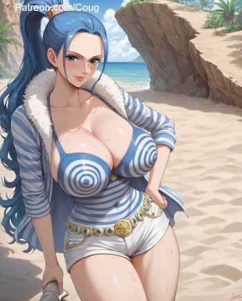Nefertari Vivi hentai in One Piece cover