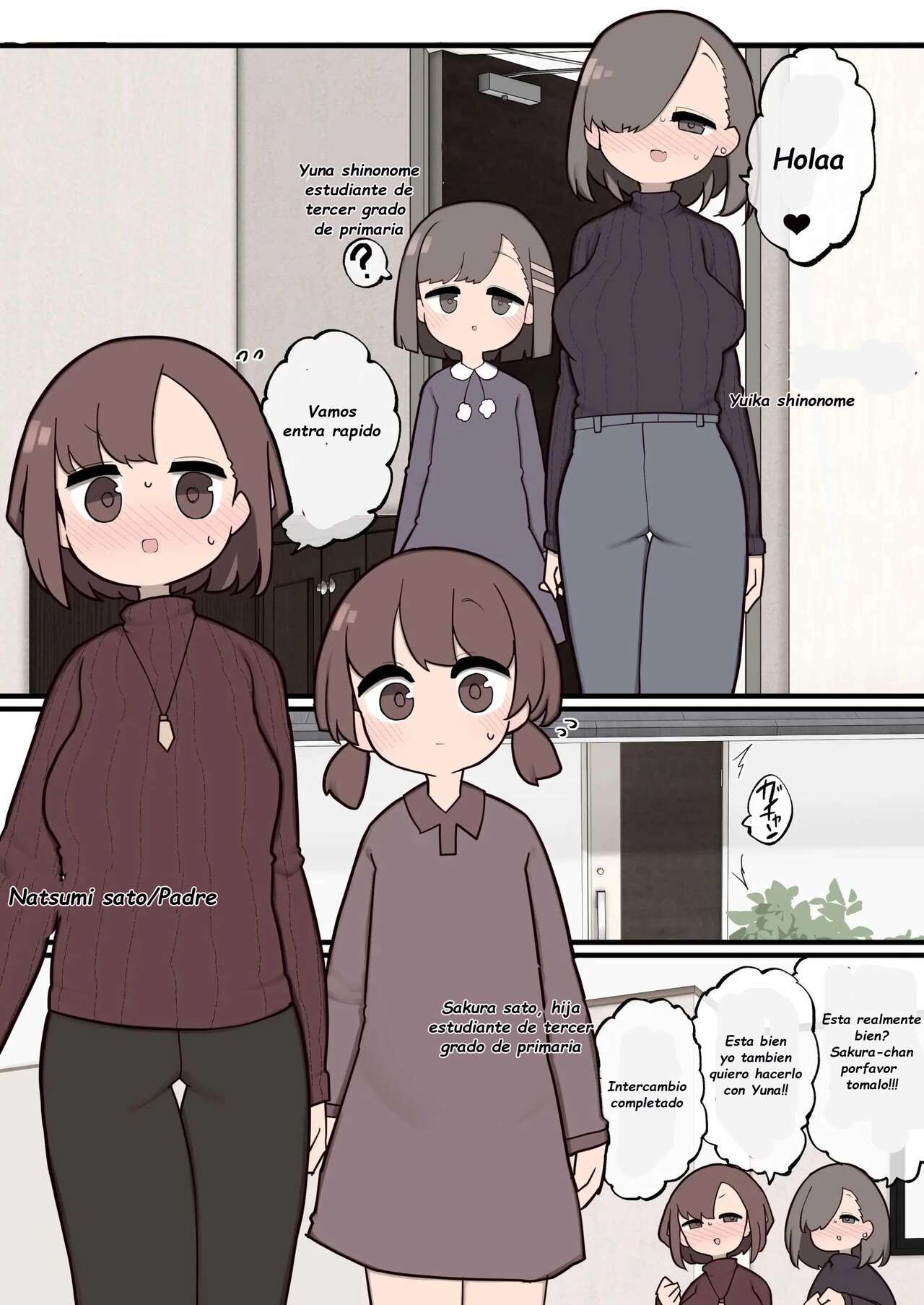 Musume to Musume no Tomodachi to Ecchi Shichaimashita 2 | Tuve Sexo con mi Hija y su Amiga Parte 2 page 1 full
