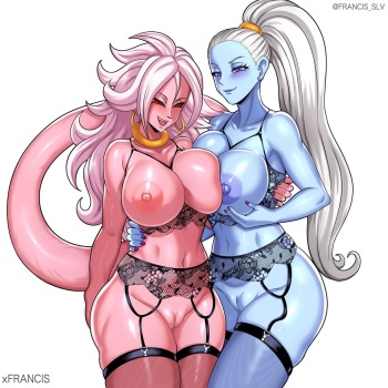 Majin Android 21 x Vados cover