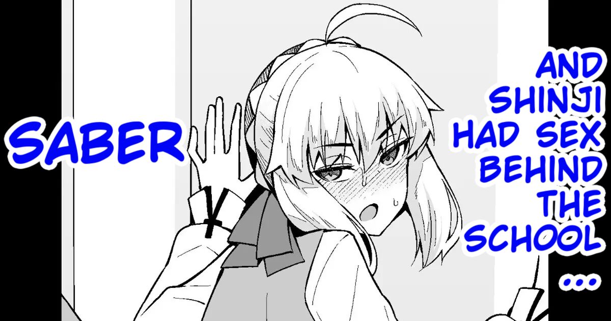 Saber And Shinji Had Sex Behind The School…❤️ page 1 full