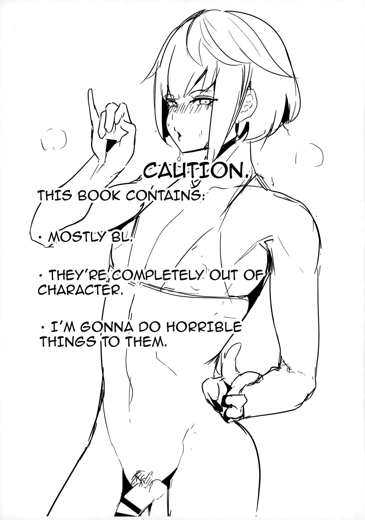 Genshin Rakugaki Usui Hon ♂ | Genshin Doodle Thin Book ♂ page 2 full