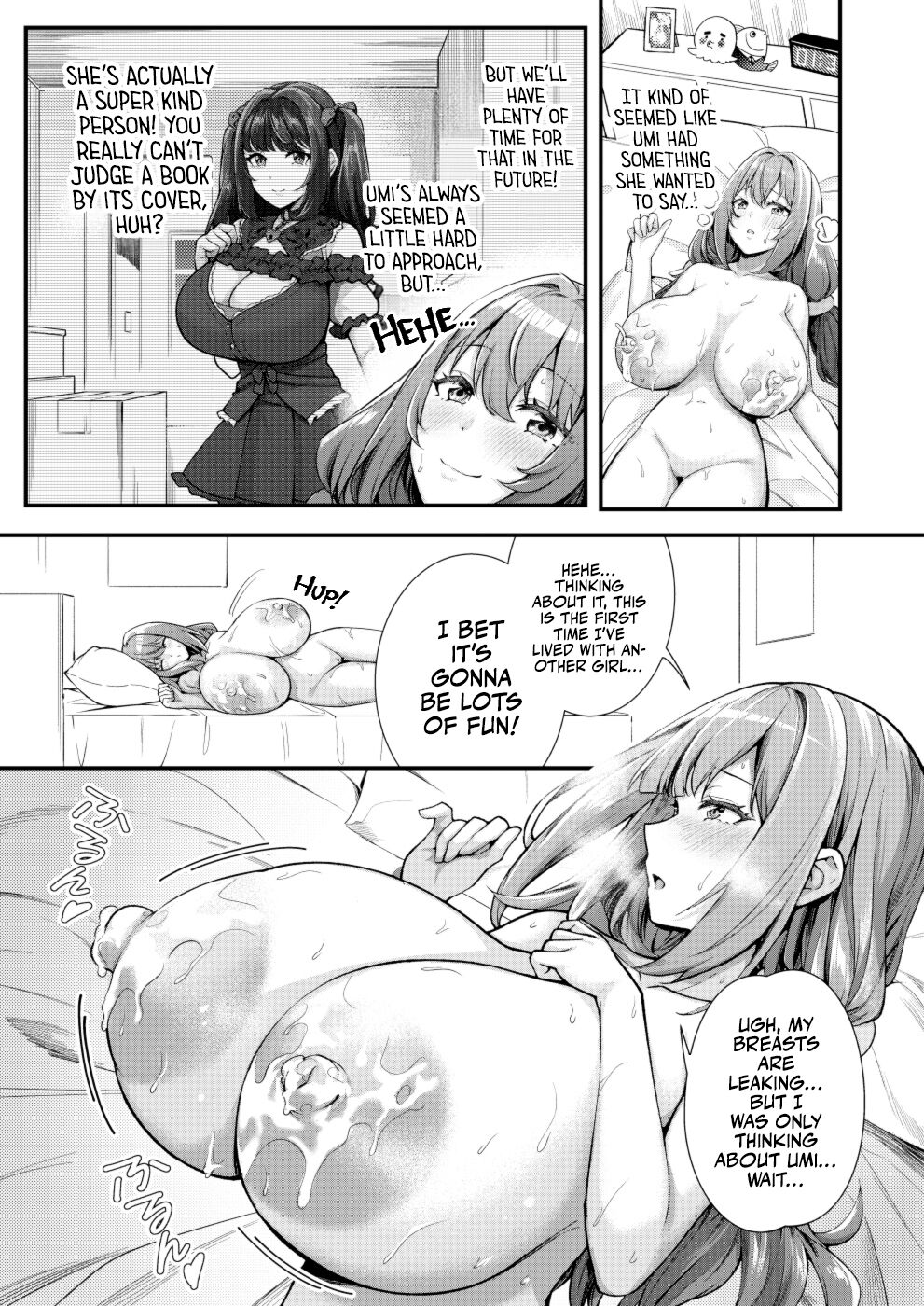 Mega Busty Breastmilk Constitution Me &amp; Jirai-style Fashion Futanari Dickgirl's Cohabitation Life page 8 full