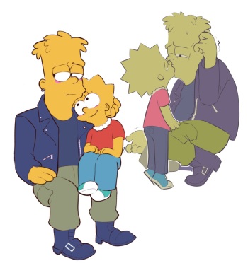 tbrainrot Lisa Simpson cover