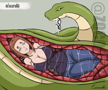 Swallowed and hypnotized by a snake. cover