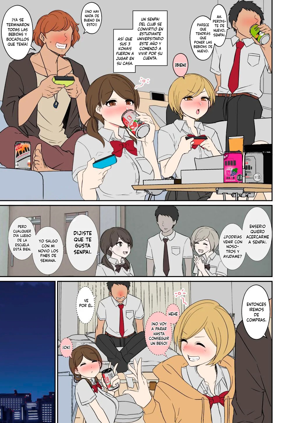 Senpai no Ie de Deisui shita Onnanoko-tachi no Hanashi | Historia de Dos Chicas Emborrachándose en la Casa de Senpai page 2 full