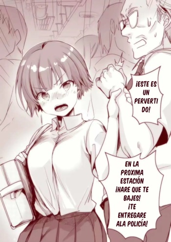 Chikan o Keisatsu ni Tsukidasu Tsumori ga Toile ni Tsurekomarete Shikyuu o Tsukiagerarechau Onnanoko | Una Chica en el Tren y su Abusador cover