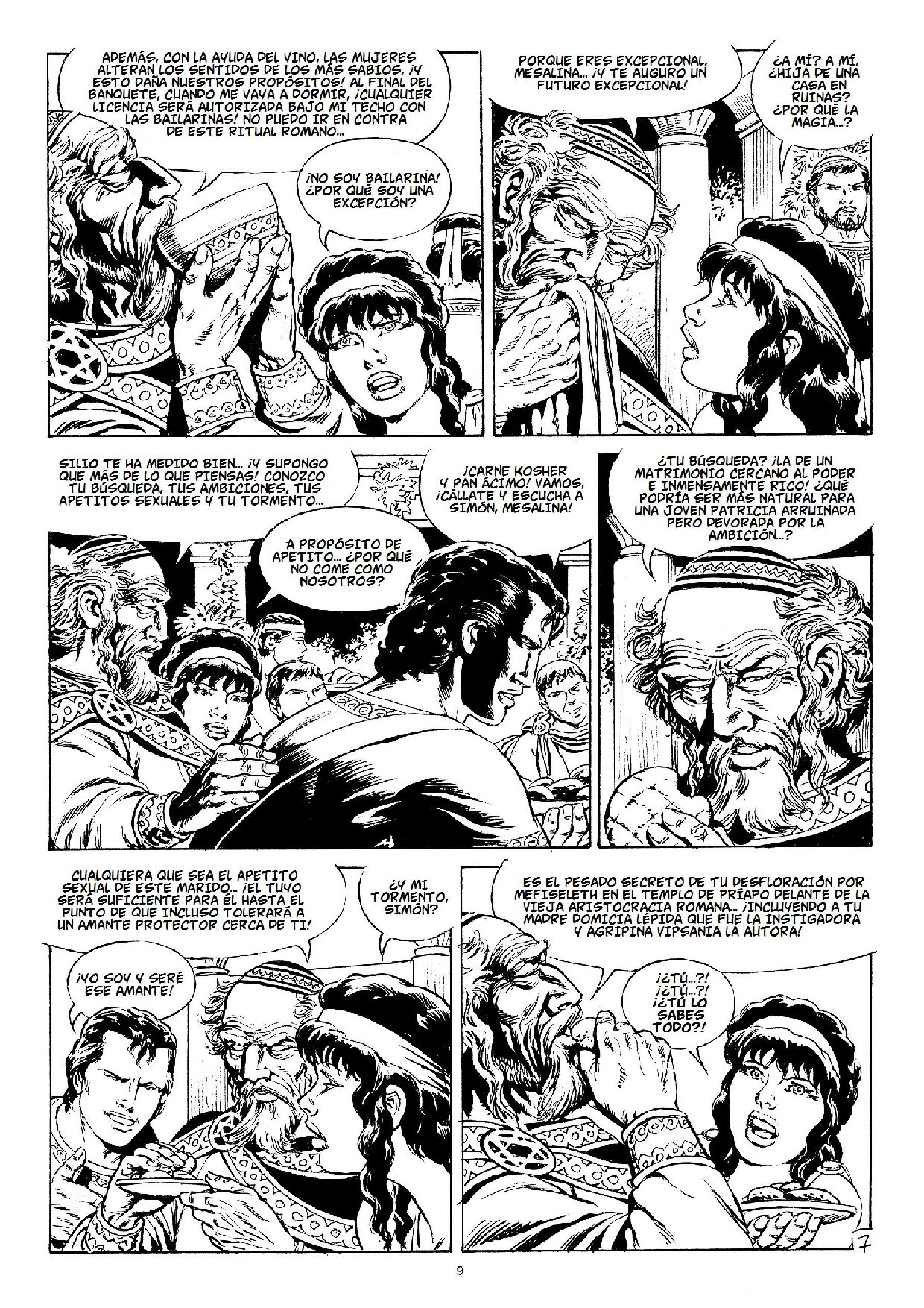 Mesalina - Acto II: El Templo y la Espada page 9 full