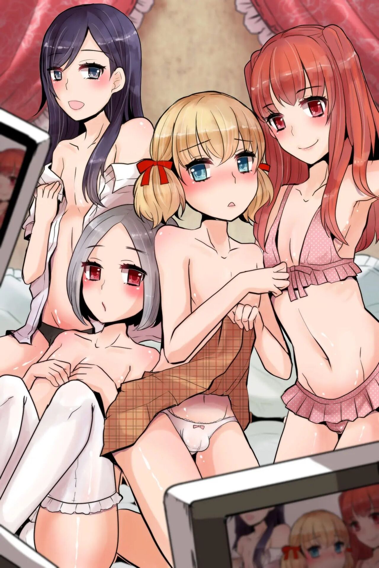 Mesuochi! Rankou Satsueikai ~Boku Otoko na no ni Kanjichau...!~ | FEMINIZACION! Grabación de orgias! page 2 full