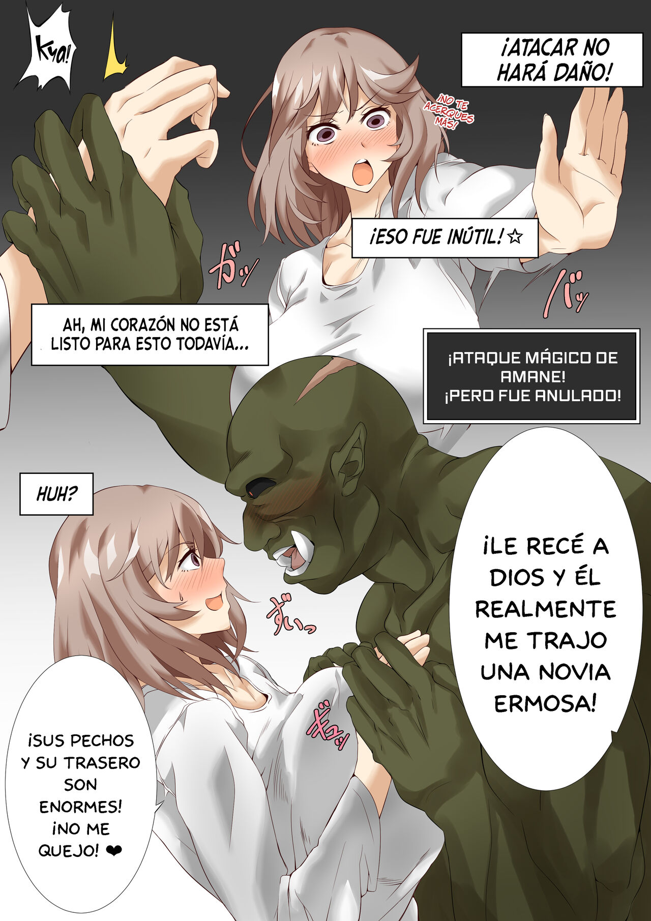 Isekai Tensei Shitara Orc no Yome ni Saserareta page 8 full
