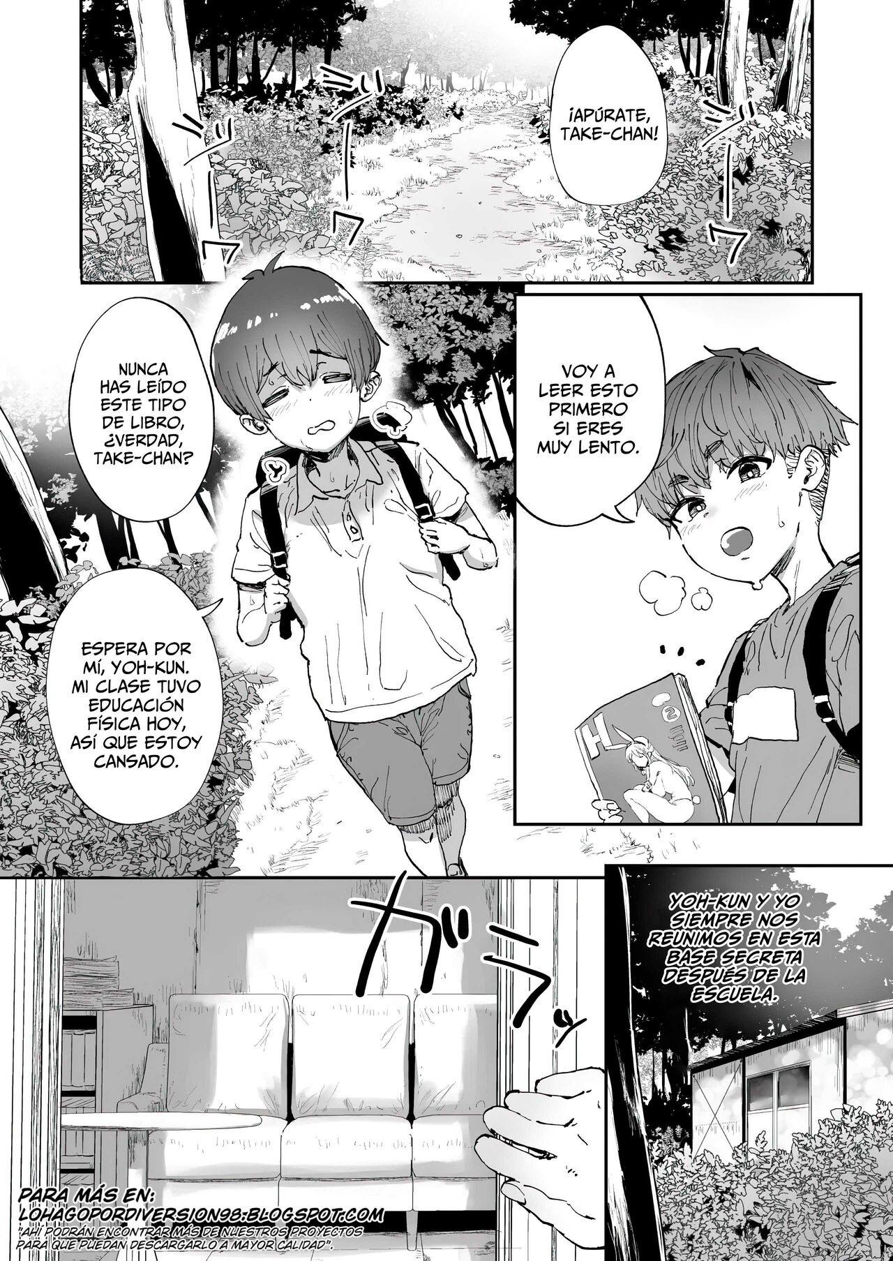 Shiranai Onee-san ga Bokura no Himitsu Kichi ni Yattekita! | ¡Una Mujer Random Apareció De Repente En Nuestra Base Secreta! page 3 full