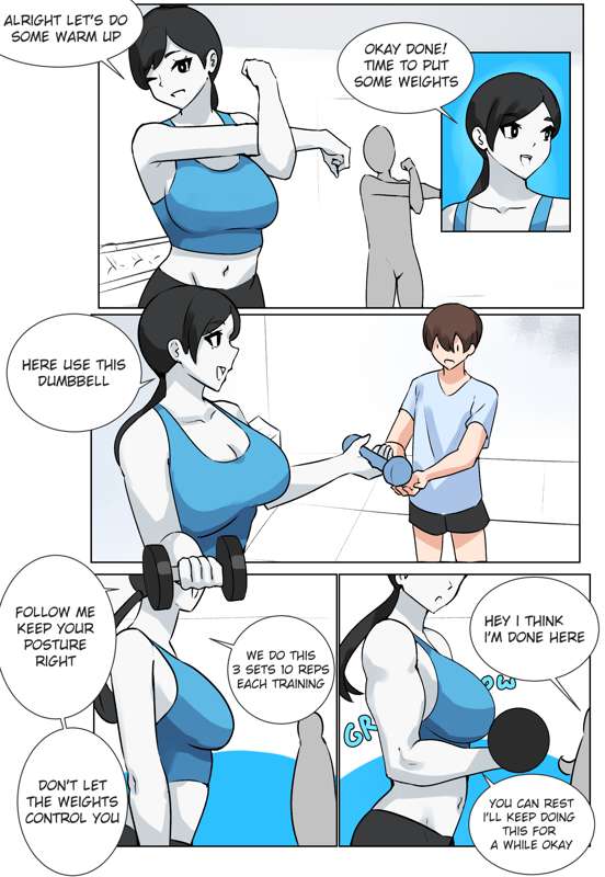 Wii Fit Girl Comic page 3 full