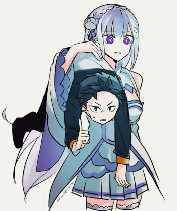 Subaru x Emilia Ugoira cover