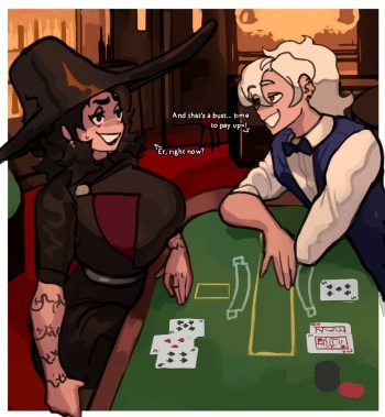 Aza and Marc play blackjack cover