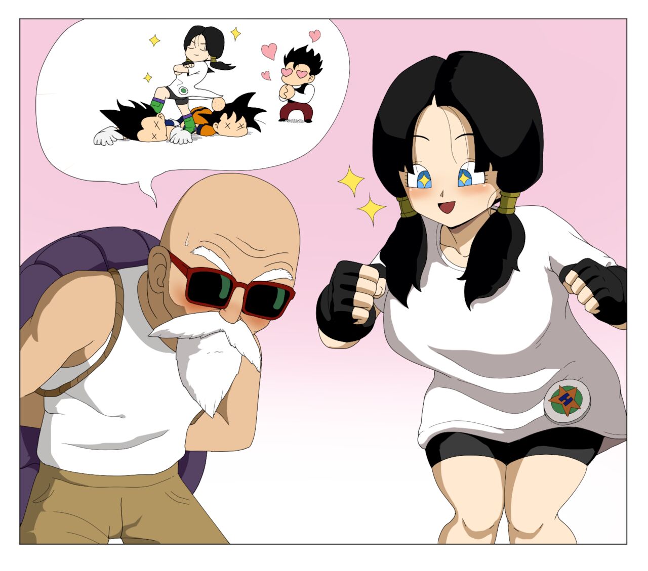 Videl x Master Roshi page 1 full