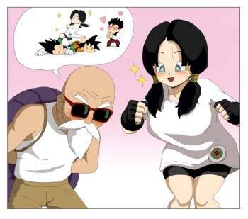 Videl x Master Roshi cover