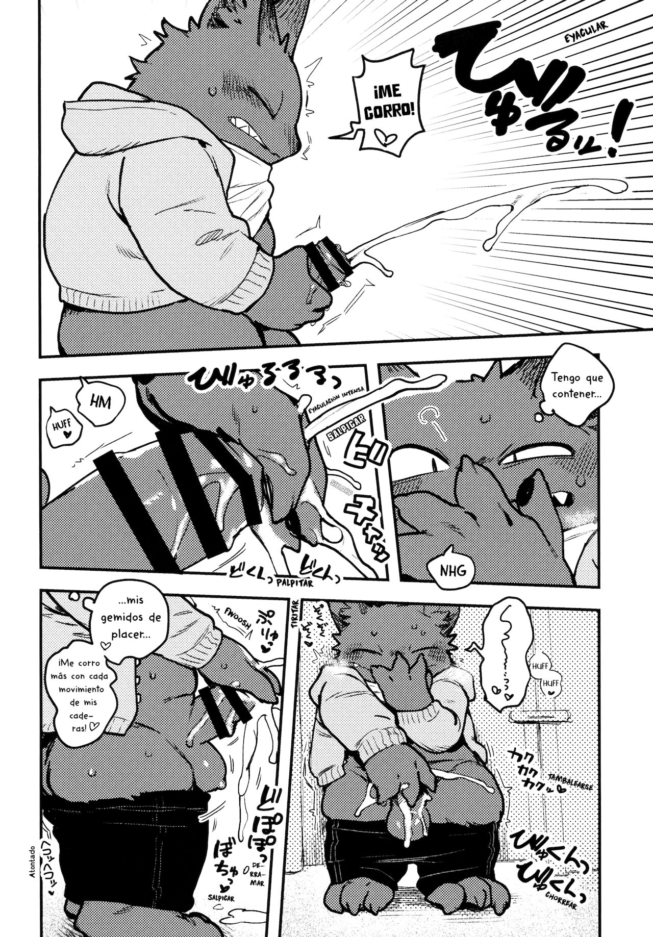 Nekoda-kun Toire de nu!!! | Nekoda en el baño page 5 full