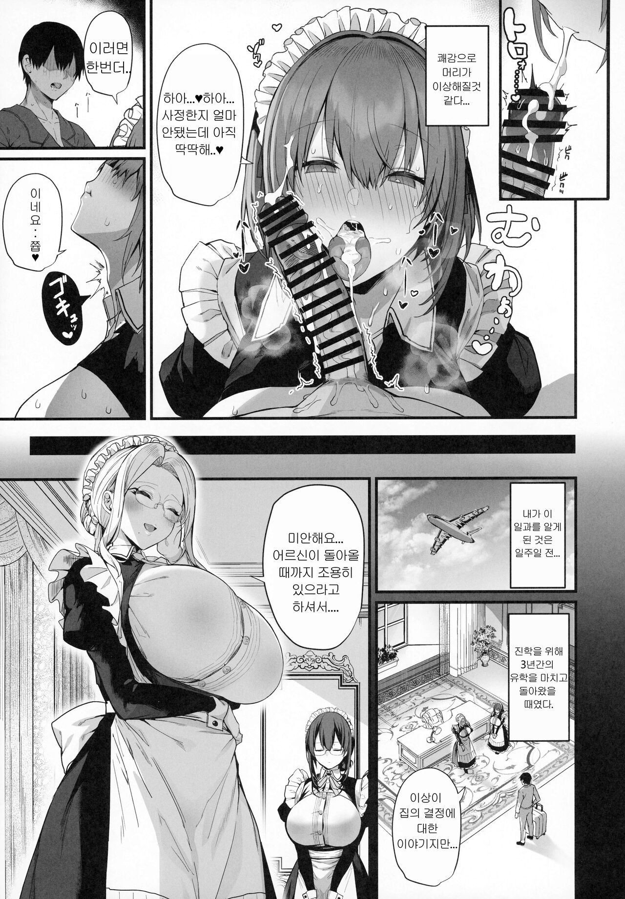 Love Maid -Yasashikute Amaama na Kyonyuu Ero Maid San to SEX Shimakuru Ohanashi- | 러브 메이드 page 6 full