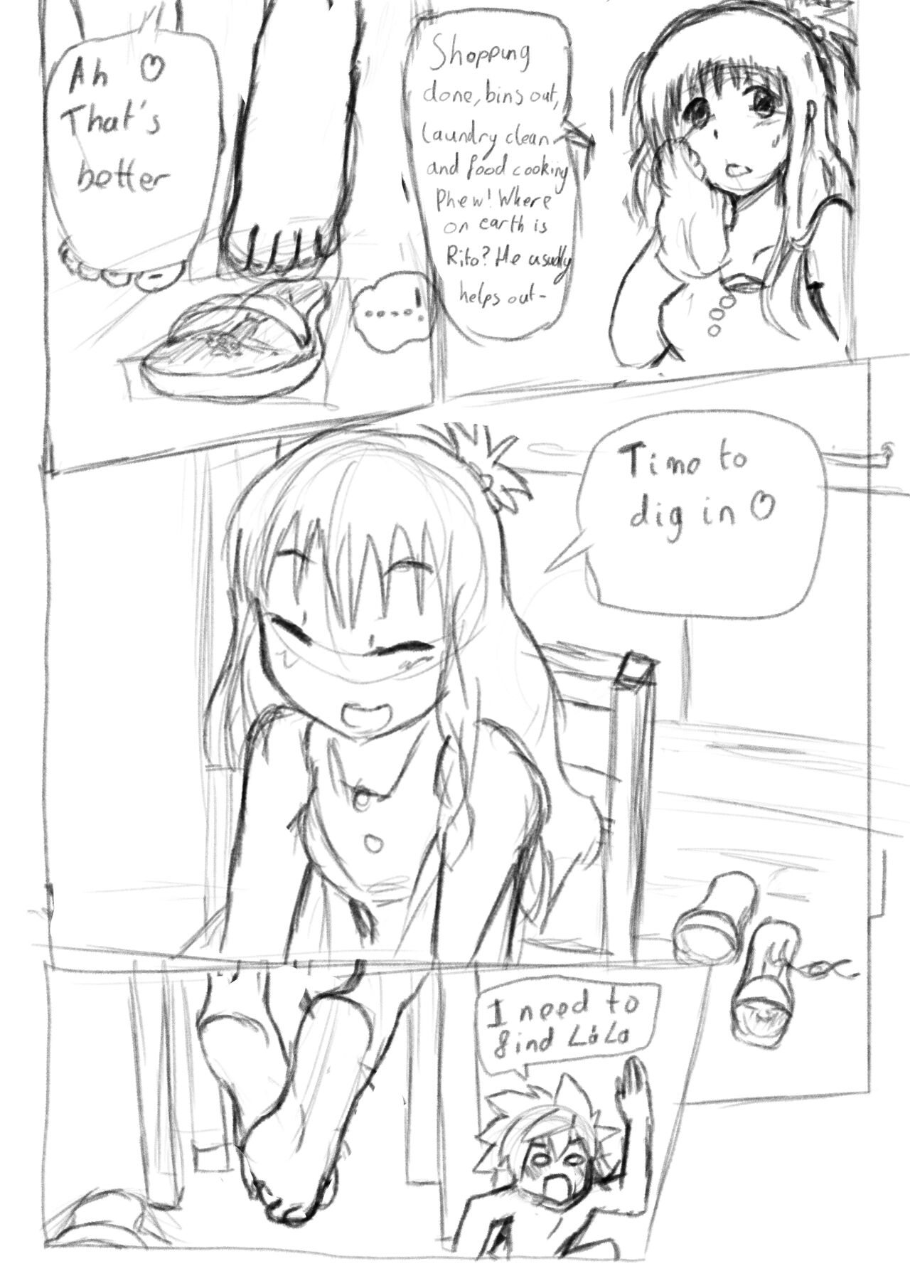 To Love Ru Foot Comic page 2 full