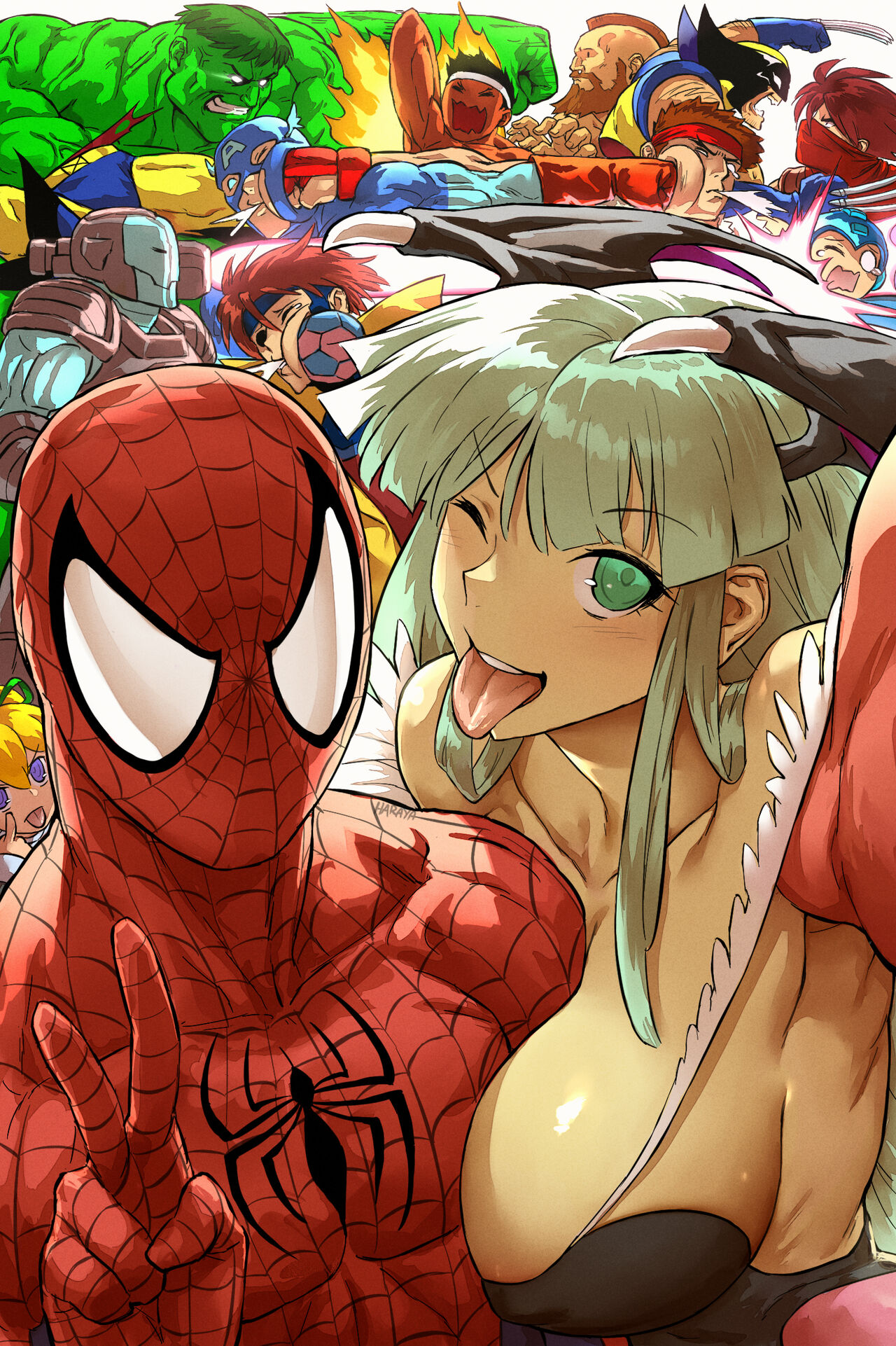 Morrigan x Spidey page 2 full