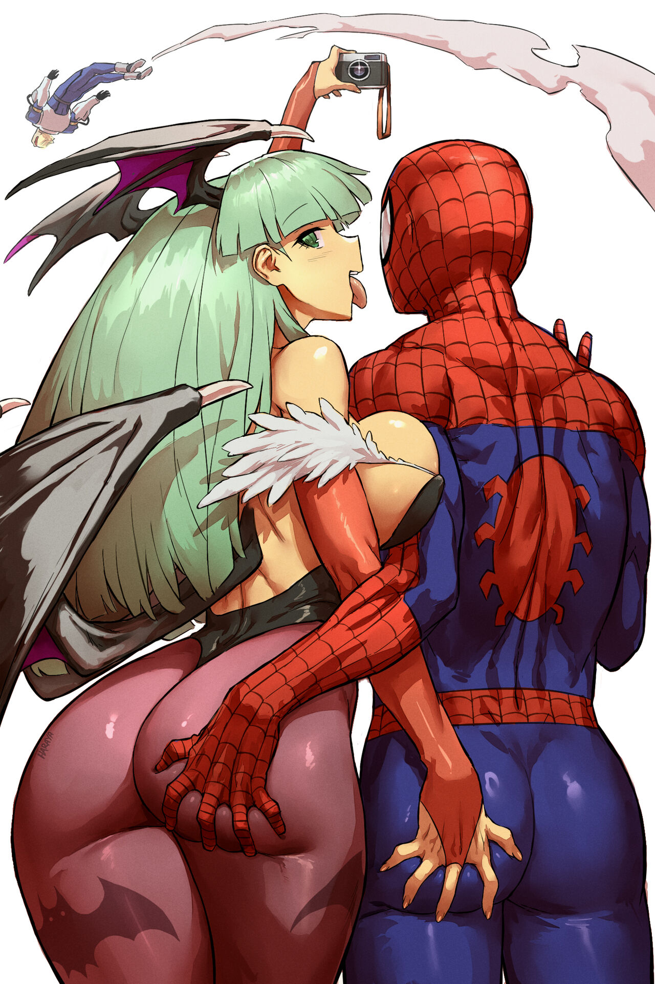 Morrigan x Spidey page 4 full