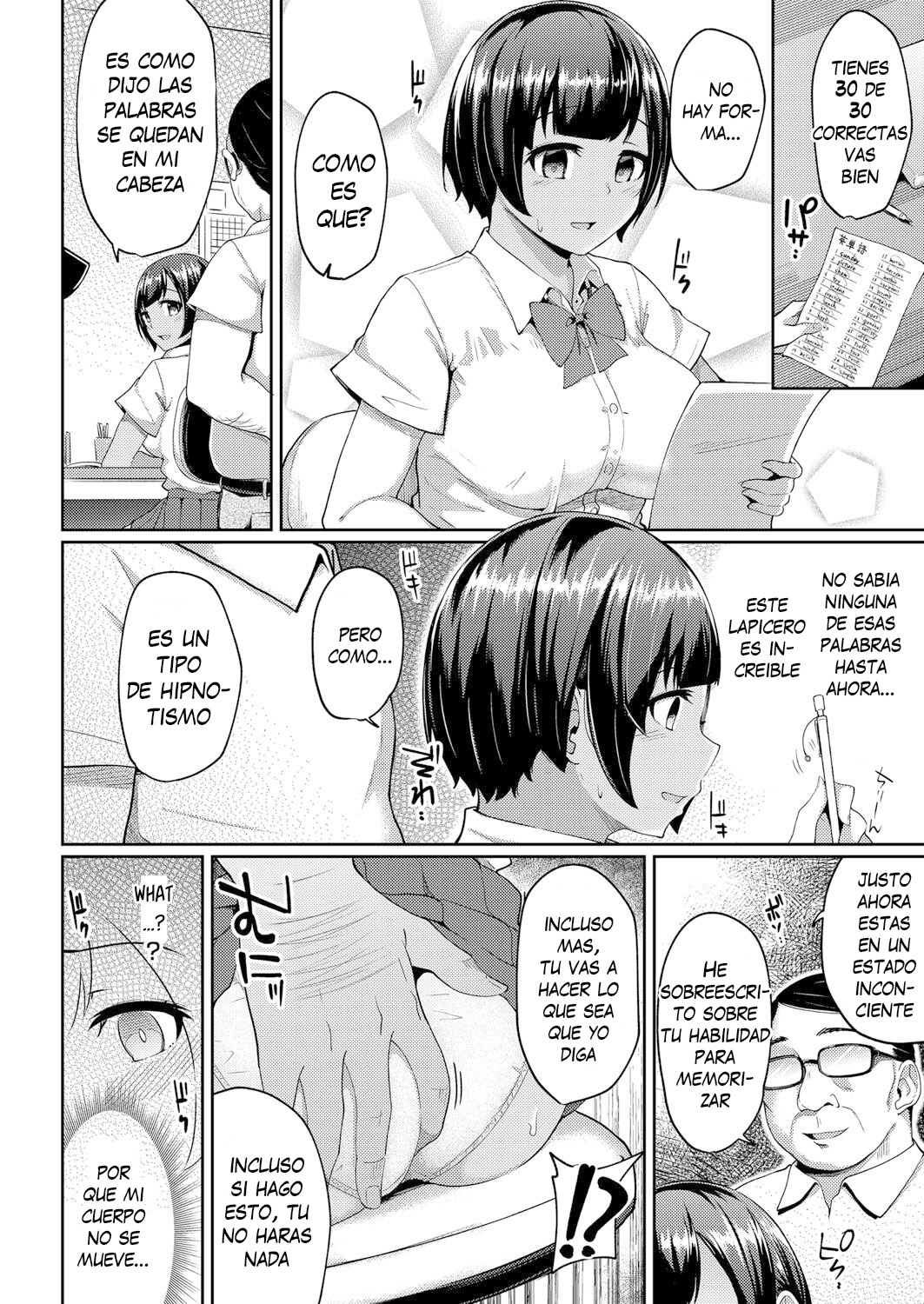 Hypnosis Pencil ~Oji-san Katei Kyoushi to Kyouei Mizugi JK no Man-to-man Saimin Gakushuu~ Zenpen | Lapicero Hipnótico Cap. 1 page 4 full