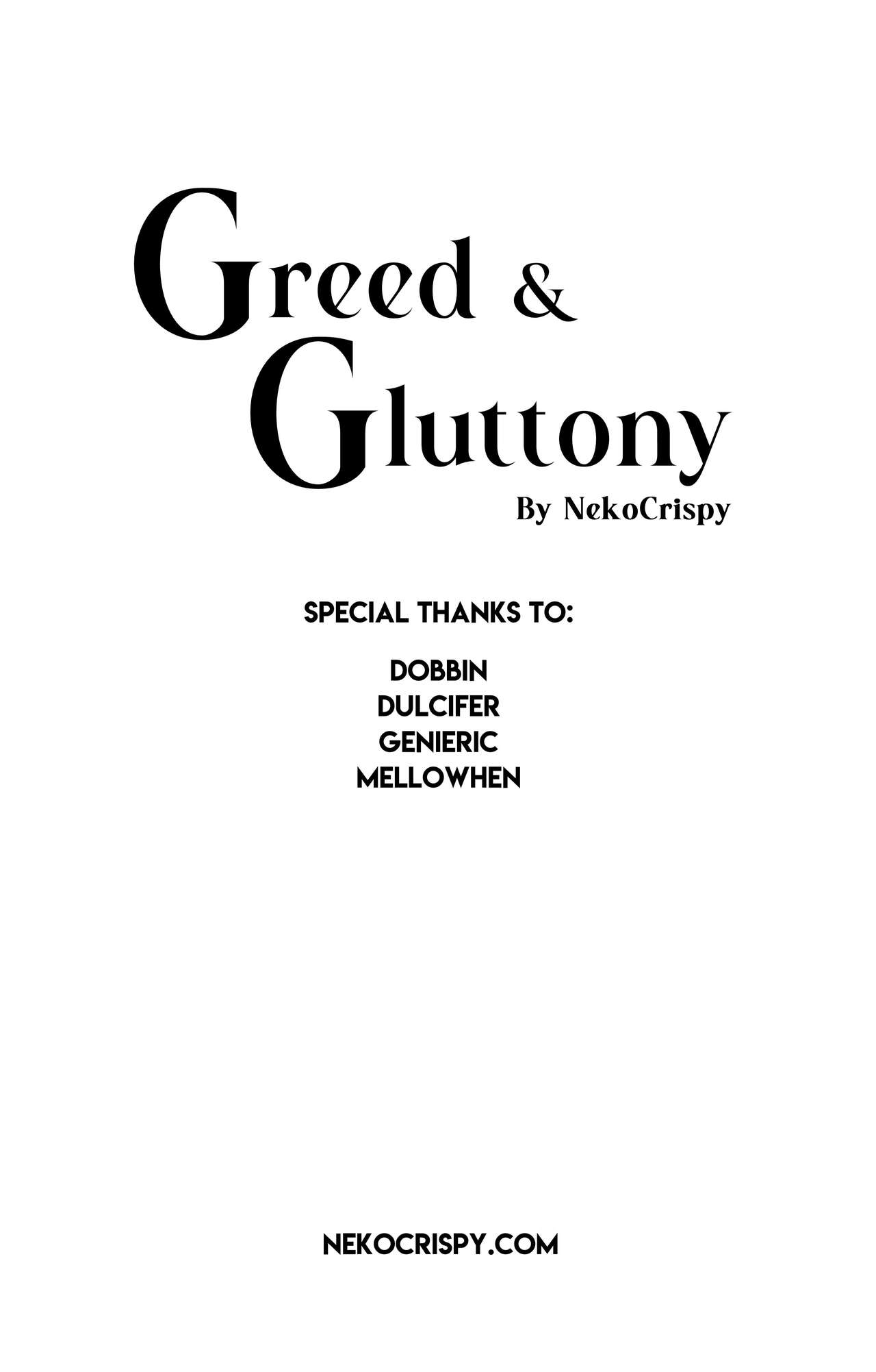 Greed &amp; Gluttony page 2 full