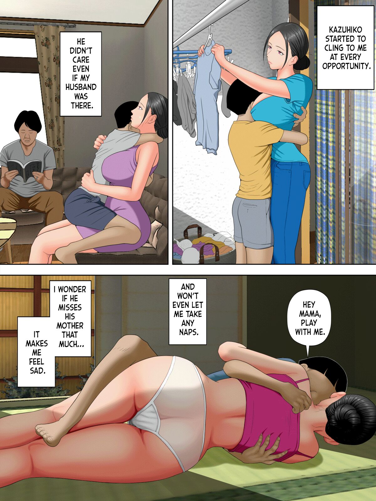 Otto no tsurego ni, komattemasu. | Trouble With My Husband’s Son. page 7 full