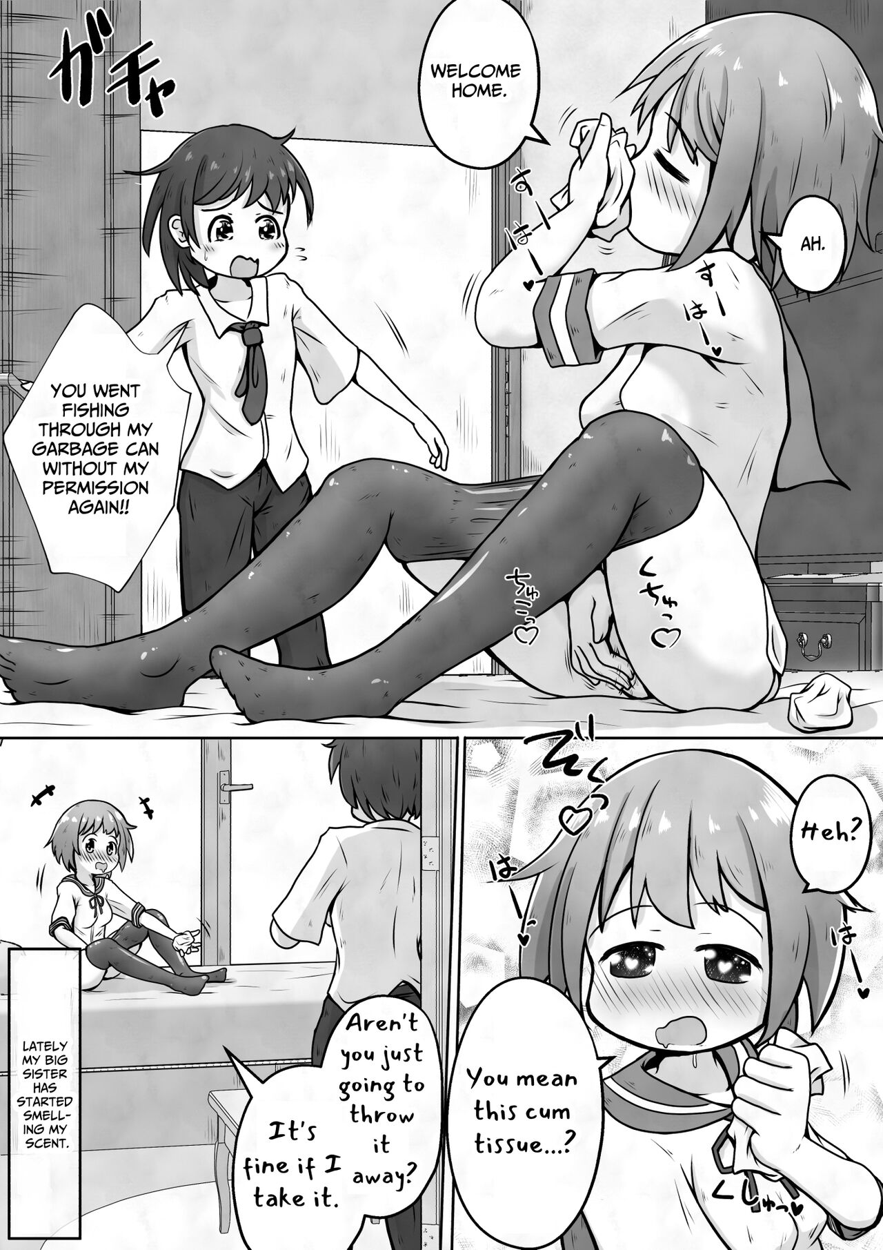 I want my sister to stop making me take off my pants without permission and masturbate with the smell of dirt! page 3 full