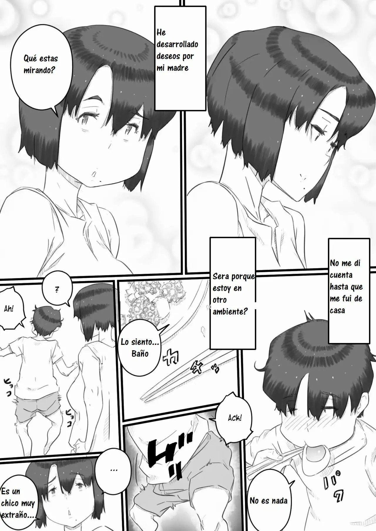 Hitorigurashi no Musuko no Heya de | Staying over at my son's apartment page 4 full