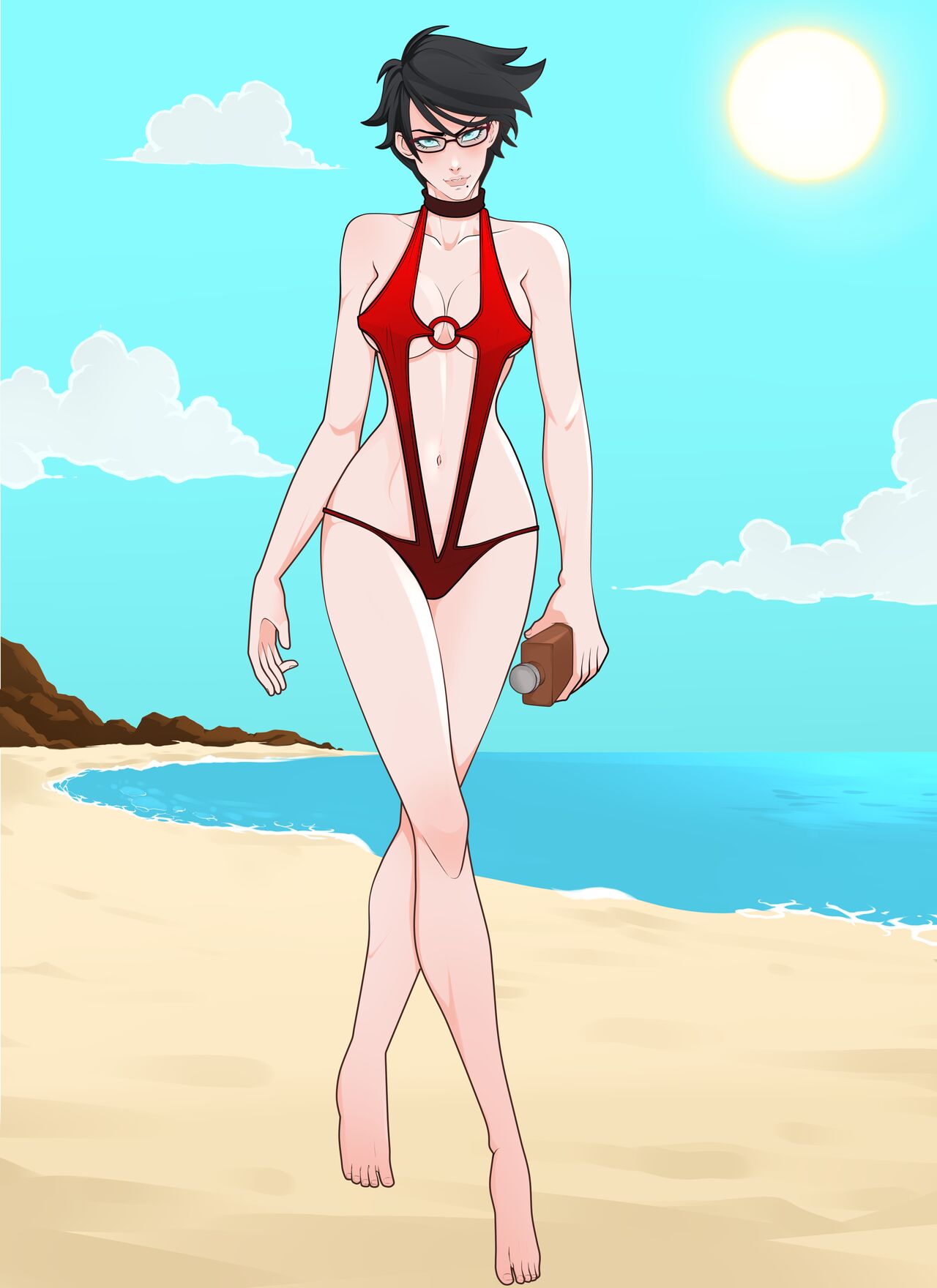 Lifeguard Bayonetta's Beach Patrol page 1 full