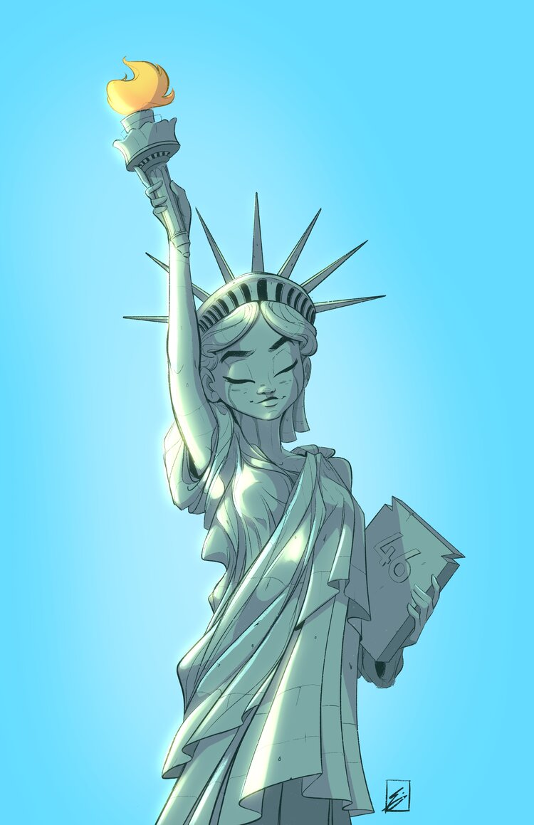 Statue Of Liberty By Unknown Artist Backup page 9 full