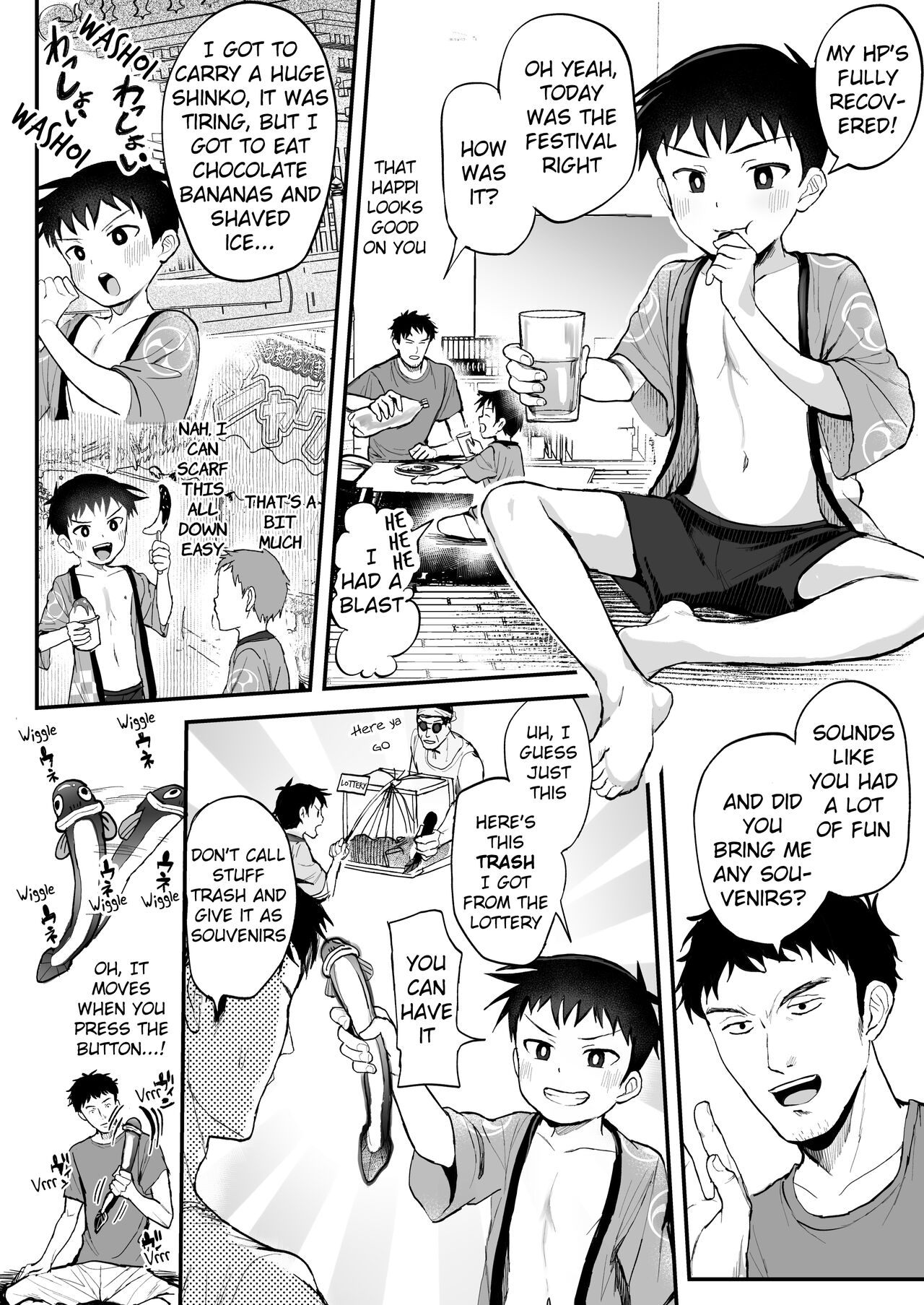 Festivals are all about xxx! ~Put on your Fundoshi and eat some Chocolate Bananas~ page 5 full