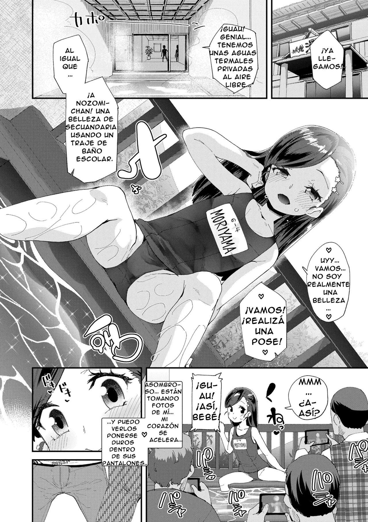 Uraaka Yatteru Nonomi-chan -Koshitsu Onsen Dosukebe Gasshuku- | La Cuenta Secreta De Nonomi-Chan page 4 full